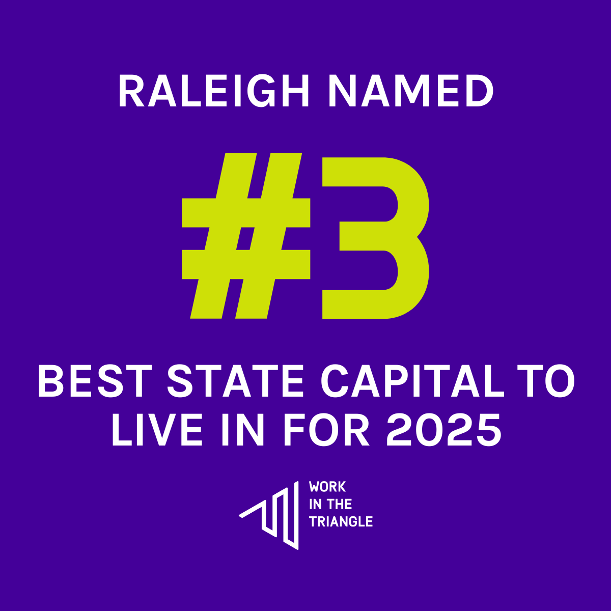 Raleigh Named 3rd Best State Capital to Live in for 2025